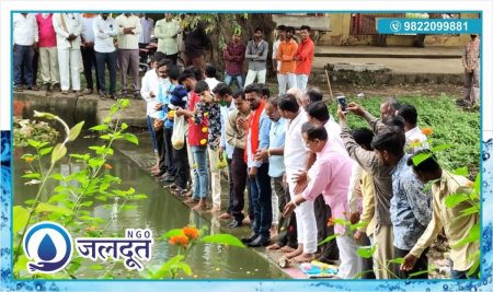 Jaldoot-organization-kishore-shitole-Social-organization-Water-Conservation-Water-Harvesting-Cleaning-of-water-Environmental-hygiene